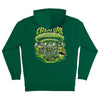 Creature Doomsday Mens P/O Hooded Heavyweight Sweatshirt, Dark Green
