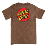 Santa Cruz Classic Dot Mens T-Shirt, Mineral Mocha