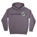Other Dot Men's Pullover Hoodie, Plum w/ White & Silver