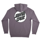 Other Dot Men's Pullover Hoodie, Plum w/ White & Silver