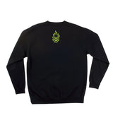 Creature Logo Crew Neck Mens Sweatshirt, Black