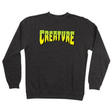 Creature Logo Crew Neck Sweatshirt Charcoal Heather