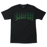 Creature Logo Outline Regular S/S Mens T-Shirt, Black