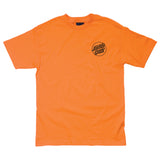 Santa Cruz Opus Dot Regular S/S Mens T-Shirt, Orange w/Black