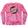Other Dot Regular L/S Santa Cruz Mens T-Shirt, Twist Pink