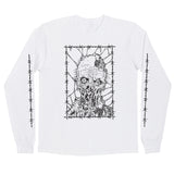 Creature Mutations Mens L/S Regular T-Shirt, White