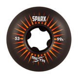 Ricta 53mm Sparx Black 99a Skateboard Wheels