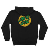 Santa Cruz Other Dot Men's Pullover Hoodie Sweatshirt, Black w/Gold & Green