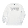 Creature Logo Outline Regular L/S Mens T-Shirt, White w/ Metallic