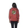 Santa Cruz Wave Dot Hooded Midweight Sweatshirt Womens, Rust