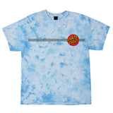 Santa Cruz Classic Dot Regular T-Shirt, Carolina Blue Crystal Wash