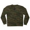 Creature Logo Crew Neck Mens Sweatshirt, Forest Camo