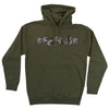 Creature Slab DIY Mens Pullover Hoodie, Army