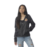 Santa Cruz Other Dot Women's Hooded Windbreaker Jacket, Black