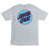 Santa Cruz Other Dot Men's Regular S/S T-Shirt, Heather Grey w/Blue