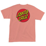 Santa Cruz Classic Dot Regular T-Shirt Coral