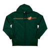 Santa Cruz Dot Hooded Windbreaker Jacket, Forest Green