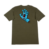 Santa Cruz Screaming Hand Regular S/S Mens T-Shirt Military Green