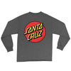 Santa Cruz Classic Dot Long Sleeve T-Shirt Charcoal Heather