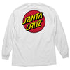 Santa Cruz Classic Dot Long Sleeve T-Shirt White