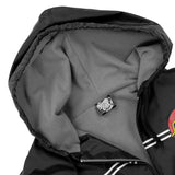 Santa Cruz Dot Hooded Windbreaker Jacket Black